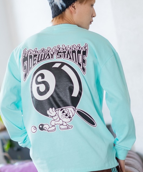 SIDEWAY STANCE(サイドウェイスタンス)の「【SIDEWAY STANCE】オリジナル グラフィック プリント ロンT(Tシャツ/カットソー・メンズ・ブラック/ブルー/ブラック系/ホワイト/ホワイト系/パープル系・LARGE/X-LARGE/SMALL/MEDIUM)」の5枚目の写真
