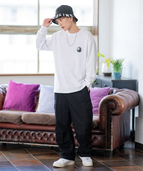 SIDEWAY STANCE(サイドウェイスタンス)の「【SIDEWAY STANCE】オリジナル グラフィック プリント ロンT(Tシャツ/カットソー・メンズ・ブラック/ブルー/ブラック系/ホワイト/ホワイト系/パープル系・LARGE/X-LARGE/SMALL/MEDIUM)」の10枚目の写真