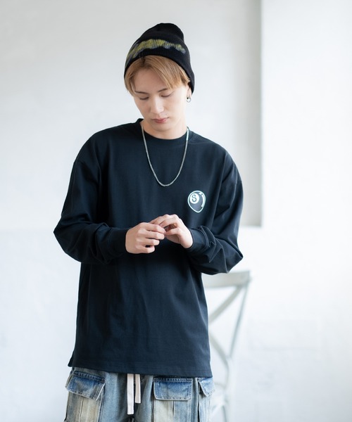 SIDEWAY STANCE(サイドウェイスタンス)の「【SIDEWAY STANCE】オリジナル グラフィック プリント ロンT(Tシャツ/カットソー・メンズ・ブラック/ブルー/ブラック系/ホワイト/ホワイト系/パープル系・LARGE/X-LARGE/SMALL/MEDIUM)」の11枚目の写真