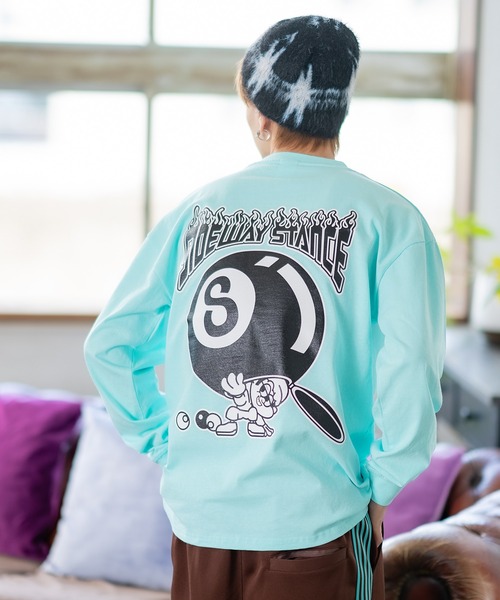 SIDEWAY STANCE(サイドウェイスタンス)の「【SIDEWAY STANCE】オリジナル グラフィック プリント ロンT(Tシャツ/カットソー・メンズ・ブラック/ブルー/ブラック系/ホワイト/ホワイト系/パープル系・LARGE/X-LARGE/SMALL/MEDIUM)」の15枚目の写真