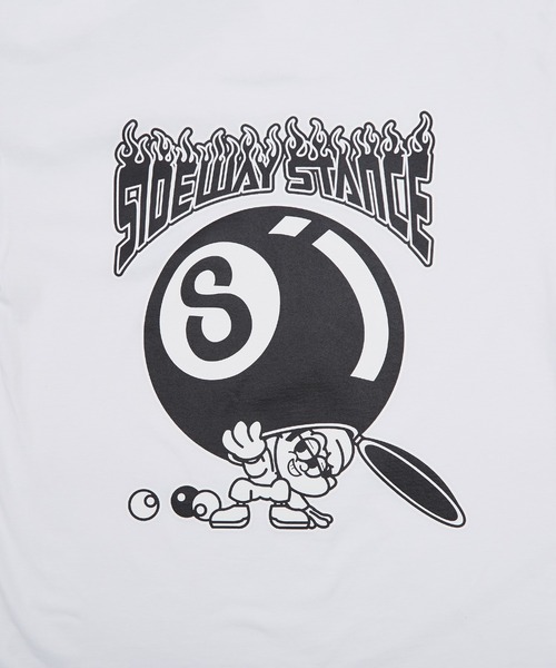 SIDEWAY STANCE(サイドウェイスタンス)の「【SIDEWAY STANCE】オリジナル グラフィック プリント ロンT(Tシャツ/カットソー・メンズ・ブラック/ブルー/ブラック系/ホワイト/ホワイト系/パープル系・LARGE/X-LARGE/SMALL/MEDIUM)」の19枚目の写真