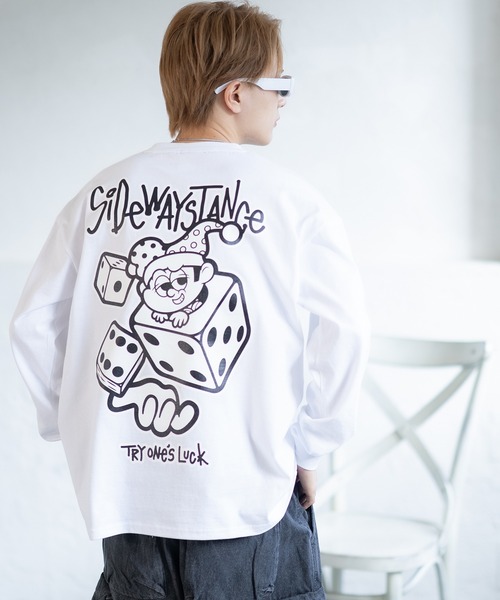 SIDEWAY STANCE(サイドウェイスタンス)の「【SIDEWAY STANCE】オリジナル グラフィック プリント ロンT(Tシャツ/カットソー・メンズ・ブラック/ブルー/ブラック系/ホワイト/ホワイト系/パープル系・LARGE/X-LARGE/SMALL/MEDIUM)」の21枚目の写真