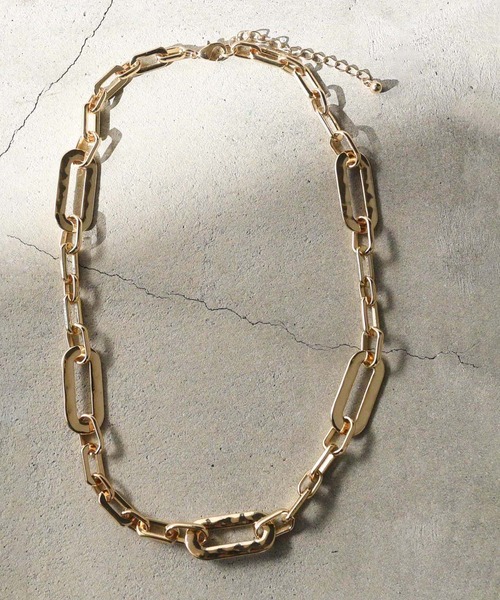 フラットボリュームチェーンネックレス（ネックレス）｜ankh+（アンクプラス） 5,830円