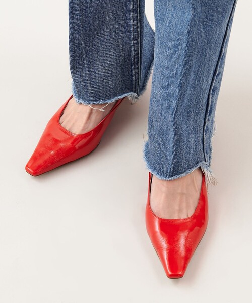 ODETTE E ODILE（オデットエオディール）の「スクエアバックベルト パンプス40↓↑（パンプス・レディース・ブラック/レッド/ゴールド/ベージュ・21.5cm/22cm/22.5cm/23cm/23.5cm/24cm/24.5cm/25cm）」の11枚目の写真