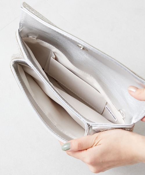 ORiental TRaffic（オリエンタルトラフィック）の「ラインストーンレタークラッチバッグ/MOB014（クラッチバッグ・レディース・ゴールド・ﾌﾘ-）」の7枚目の写真