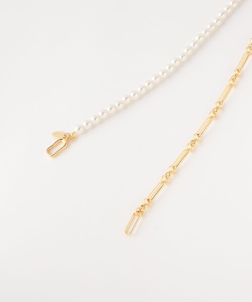 green label relaxing(グリーンレーベルリラクシング)の「異素材コンビ チェーンベルト(ベルト・レディース・ゴールド・FREE)」の9枚目の写真