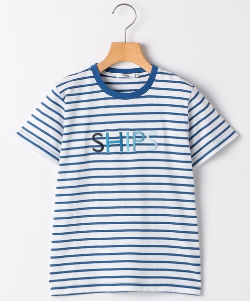 SHIPS（シップス）の「SHIPS KIDS:140～160cm / SHIPS ロゴ TEE（Tシャツ/カットソー・キッズ・ライトホワイト/ホワイト/ホワイト系/ライトブルー/ライトグレー/ネイビー・140/160/150）」の3枚目の写真
