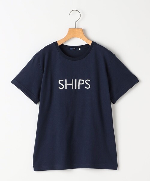 SHIPS（シップス）の「SHIPS KIDS:140～160cm / SHIPS ロゴ TEE（Tシャツ/カットソー・キッズ・ライトホワイト/ホワイト/ホワイト系/ライトブルー/ライトグレー/ネイビー・140/160/150）」の6枚目の写真