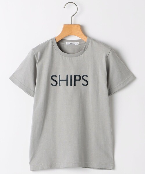 SHIPS（シップス）の「SHIPS KIDS:140～160cm / SHIPS ロゴ TEE（Tシャツ/カットソー・キッズ・ライトホワイト/ホワイト/ホワイト系/ライトブルー/ライトグレー/ネイビー・140/160/150）」の4枚目の写真