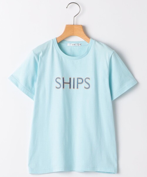 SHIPS（シップス）の「SHIPS KIDS:140～160cm / SHIPS ロゴ TEE（Tシャツ/カットソー・キッズ・ライトホワイト/ホワイト/ホワイト系/ライトブルー/ライトグレー/ネイビー・140/160/150）」の5枚目の写真