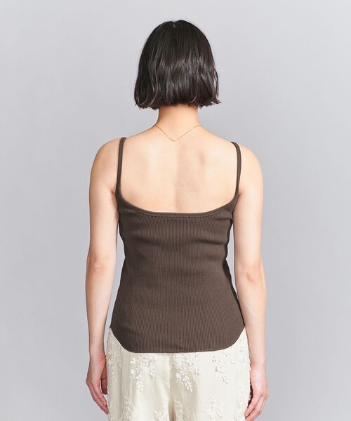 BEAUTY&YOUTH UNITED ARROWS（ビューティーアンドユースユナイテッドアローズ）の「コットンリブ ブラキャミソール（キャミソール・レディース・ダークブラウン/オフホワイト/ブラック・FREE）」の12枚目の写真