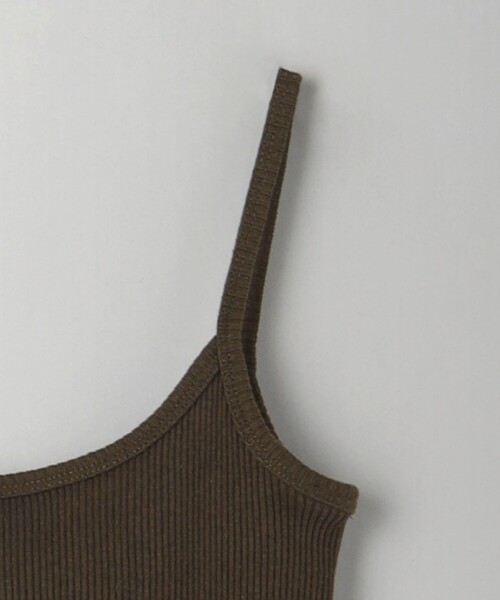 BEAUTY&YOUTH UNITED ARROWS（ビューティーアンドユースユナイテッドアローズ）の「コットンリブ ブラキャミソール（キャミソール・レディース・ダークブラウン/オフホワイト/ブラック・FREE）」の16枚目の写真