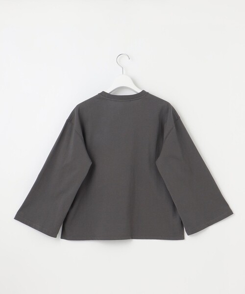 23区(ニジュウサンク)の「【SLOW/一部店舗限定】MVSコットン フレア袖 ロゴTシャツ(Tシャツ/カットソー・レディース・グレー系/ホワイト系/サックスブルー系・38)」の12枚目の写真