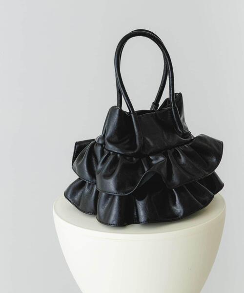 RODE SKO（ロデスコ）の「フリルショルダーハンドバッグ（ハンドバッグ・レディース・シルバー/ブラック/アイボリー/ブラウン系その他/ベージュ/ベージュ系その他/ホワイト系その他/ブラック系その他・ONE）」の16枚目の写真