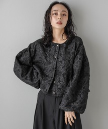 ふくれジャガードブルゾン