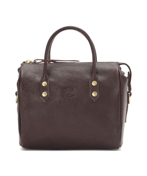 IL BISONTE（イルビゾンテ）の「IL BISONTE / ORIGINAL LEATHER / ボストンバッグ（ハンドバッグ・レディース・レッド/ダークブラウン/ブラック/グリーン/ライトブラウン・FREE）」の2枚目の写真