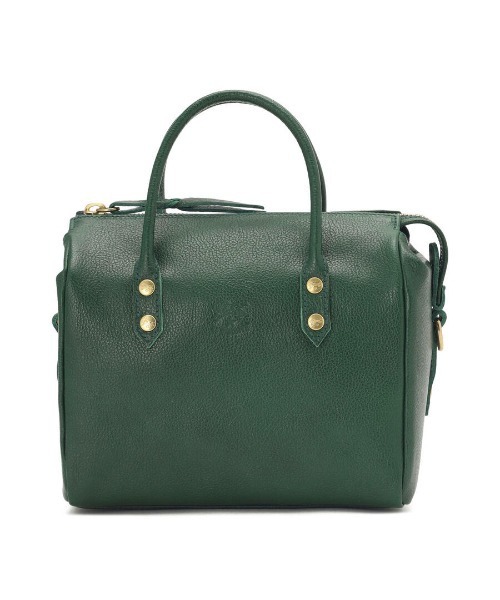 IL BISONTE（イルビゾンテ）の「IL BISONTE / ORIGINAL LEATHER / ボストンバッグ（ハンドバッグ・レディース・レッド/ダークブラウン/ブラック/グリーン/ライトブラウン・FREE）」の4枚目の写真