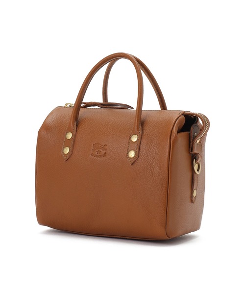 IL BISONTE(イルビゾンテ)の「IL BISONTE / ORIGINAL LEATHER / ボストンバッグ(ハンドバッグ・レディース・レッド/ダークブラウン/ブラック/グリーン/ライトブラウン・FREE)」の6枚目の写真