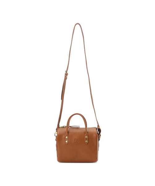 IL BISONTE(イルビゾンテ)の「IL BISONTE / ORIGINAL LEATHER / ボストンバッグ(ハンドバッグ・レディース・レッド/ダークブラウン/ブラック/グリーン/ライトブラウン・FREE)」の8枚目の写真
