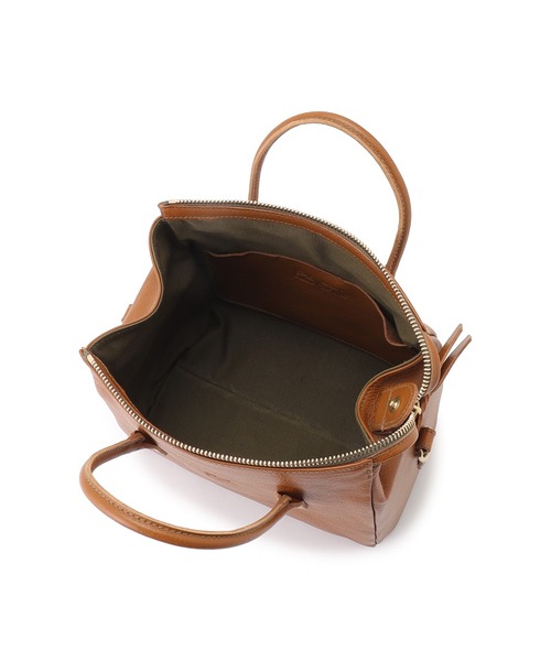 IL BISONTE(イルビゾンテ)の「IL BISONTE / ORIGINAL LEATHER / ボストンバッグ(ハンドバッグ・レディース・レッド/ダークブラウン/ブラック/グリーン/ライトブラウン・FREE)」の10枚目の写真
