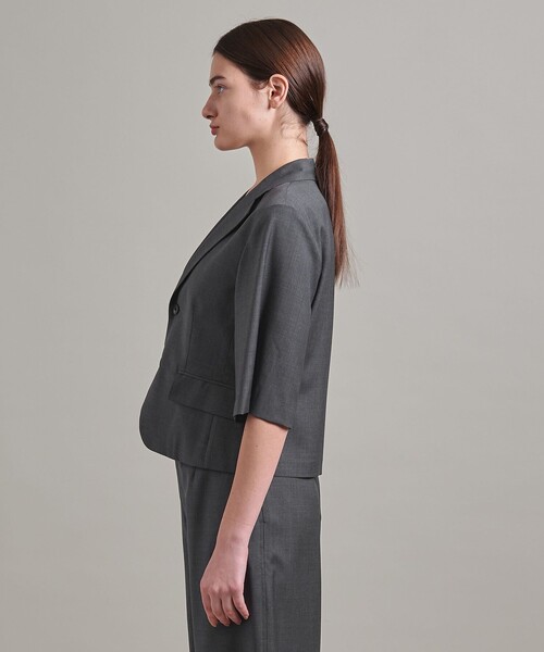 LOEFF＞トロピカルウール ショートスリーブ ジャケット