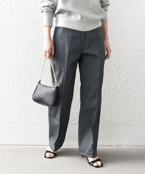 【アメノチハレ】トラペーズショートパンツ　グレー　サイズS 新品タグ付き SHIPS any別注】Dickies:〈洗濯機可能〉874 T/C ツイル チノパンツ