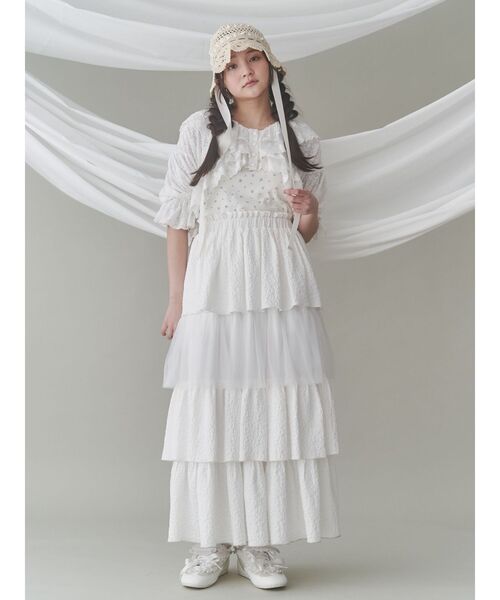 merry jenny（メリージェニー）の「透かし編みフリルハット（ハット・レディース・アイボリー/ブラック/ピンク・FREE）」の21枚目の写真