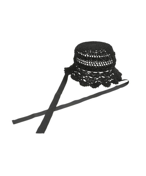 merry jenny（メリージェニー）の「透かし編みフリルハット（ハット・レディース・アイボリー/ブラック/ピンク・FREE）」の9枚目の写真