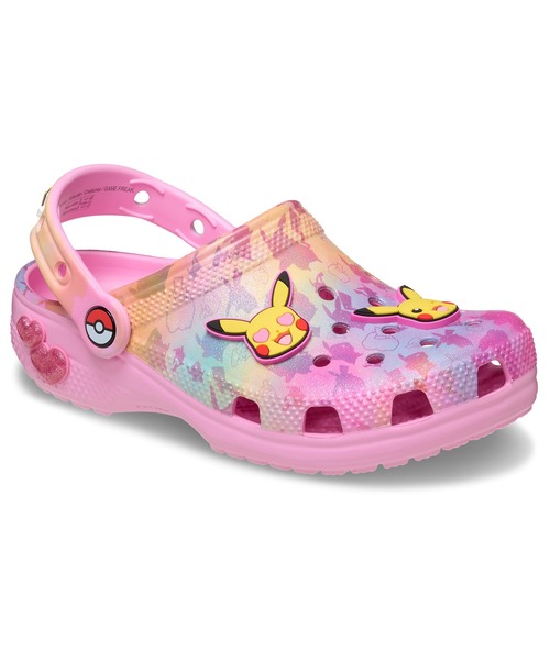 crocs(クロックス)の「CROCS/クロックス キッズ サンダル ポケモン ピカチュー KIDS PIKACHU PINK CLASSIC 211229-90H(サンダル・キッズ・ピンク系その他・19cm/20cm/21cm/18cm)」の2枚目の写真