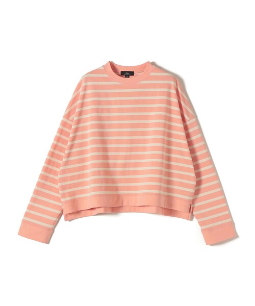 新品✨SHIPS シップス 現行モデル コットンボーダークルーネックプルオーバー SHIPS Primary Navy Label:コットン ボーダー クルーネック プル