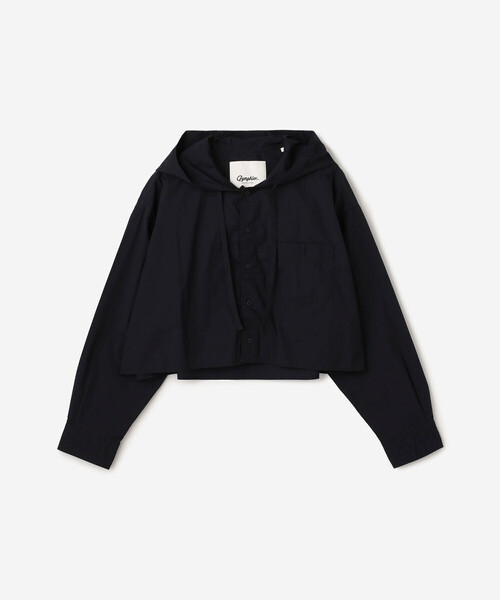定価¥18480⭐︎未使用⭐︎今季購入　Gymphlex フード付きシャツ セール】Gymphlex | ナイロン フードシャツジャケット WOMEN