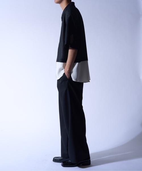 CULLNI / クル二】exclusive メッシュレイヤード s/s ZI（シャツ