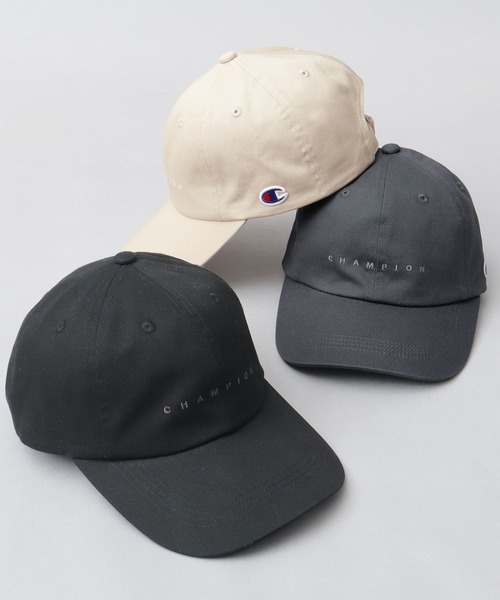 Champion（チャンピオン）の「ツイル ロングビル ハイキャップ つば長 深め（キャップ・メンズ・ベージュ/チャコール/ブラック・FREE）」の13枚目の写真