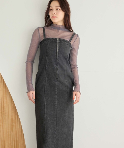 Edit Sheen（エディットシーン）の「ラメシアーメロウハイネック（Tシャツ/カットソー・レディース・ダークグレー/ホワイト/ブラック/アイボリー・M）」の13枚目の写真