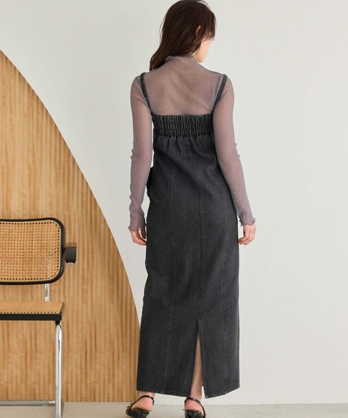 Edit Sheen（エディットシーン）の「ラメシアーメロウハイネック（Tシャツ/カットソー・レディース・ダークグレー/ホワイト/ブラック/アイボリー・M）」の16枚目の写真