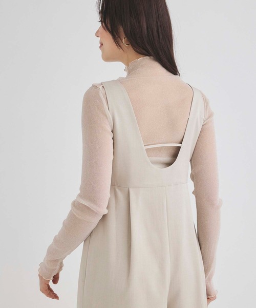 Edit Sheen（エディットシーン）の「ラメシアーメロウハイネック（Tシャツ/カットソー・レディース・ダークグレー/ホワイト/ブラック/アイボリー・M）」の21枚目の写真