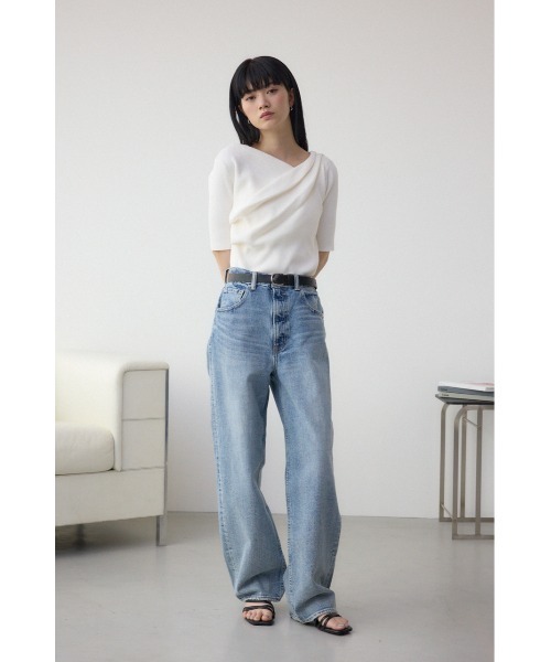 AZUL by moussy（アズールバイマウジー）の「フェイクレザープレーンベルト（ベルト・レディース・ブラック/ブラウン・FREE）」の10枚目の写真