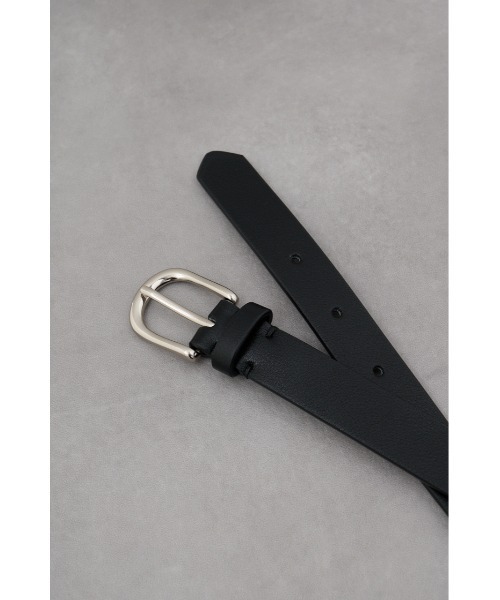 AZUL by moussy（アズールバイマウジー）の「フェイクレザープレーンベルト（ベルト・レディース・ブラック/ブラウン・FREE）」の6枚目の写真