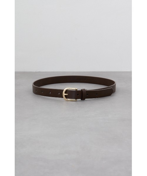 AZUL by moussy（アズールバイマウジー）の「フェイクレザープレーンベルト（ベルト・レディース・ブラック/ブラウン・FREE）」の3枚目の写真