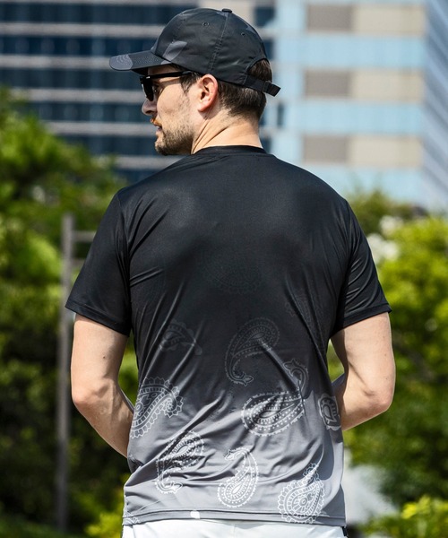 国内発送【1PIU1UGUALE3】グラデーションランニング半袖Tシャツ 1PIU1UGUALE3 RELAX グラデーションランニング半袖Tシャツ