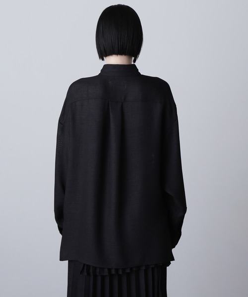 ROSE BUD(ローズバッド)の「(mici)MESH BIG SHIRT(シャツ/ブラウス・レディース・ピンク/ブラック・ONE SIZE)」の8枚目の写真