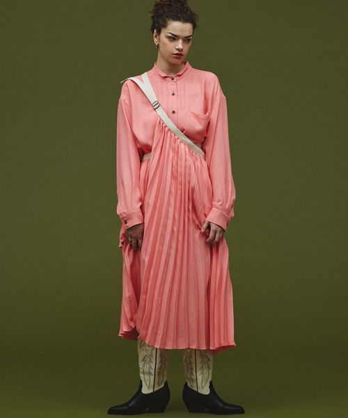 ROSE BUD(ローズバッド)の「(mici)MESH BIG SHIRT(シャツ/ブラウス・レディース・ピンク/ブラック・ONE SIZE)」の14枚目の写真