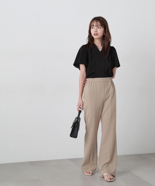 PROPORTION BODY DRESSING(プロポーションボディドレッシング)の「パールポイントタックブラウス / 1215110401(シャツ/ブラウス・レディース・ホワイト/ピンク/ブルー/ブラック・MEDIUM/SMALL)」の7枚目の写真