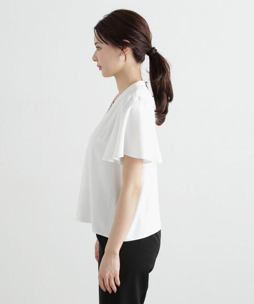 PROPORTION BODY DRESSING(プロポーションボディドレッシング)の「パールポイントタックブラウス / 1215110401(シャツ/ブラウス・レディース・ホワイト/ピンク/ブルー/ブラック・MEDIUM/SMALL)」の14枚目の写真