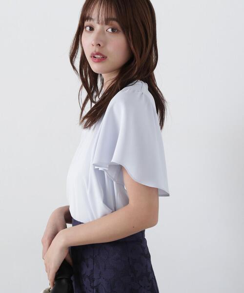 PROPORTION BODY DRESSING(プロポーションボディドレッシング)の「パールポイントタックブラウス / 1215110401(シャツ/ブラウス・レディース・ホワイト/ピンク/ブルー/ブラック・MEDIUM/SMALL)」の10枚目の写真