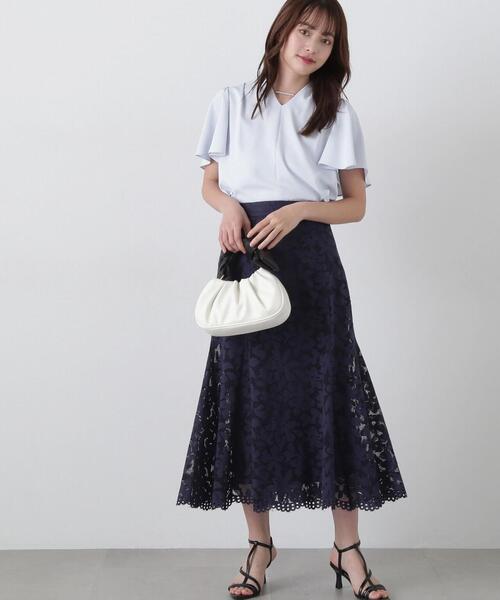 PROPORTION BODY DRESSING(プロポーションボディドレッシング)の「パールポイントタックブラウス / 1215110401(シャツ/ブラウス・レディース・ホワイト/ピンク/ブルー/ブラック・MEDIUM/SMALL)」の14枚目の写真