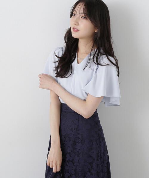 PROPORTION BODY DRESSING(プロポーションボディドレッシング)の「パールポイントタックブラウス / 1215110401(シャツ/ブラウス・レディース・ホワイト/ピンク/ブルー/ブラック・MEDIUM/SMALL)」の17枚目の写真