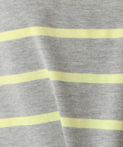 one'sterrace(ワンズテラス)の「ワイドボーダー 9分袖プルオーバー(Tシャツ/カットソー・レディース・アイボリー系8/ライトグリーン系/グレー系4/ブラック系8・02)」の18枚目の写真