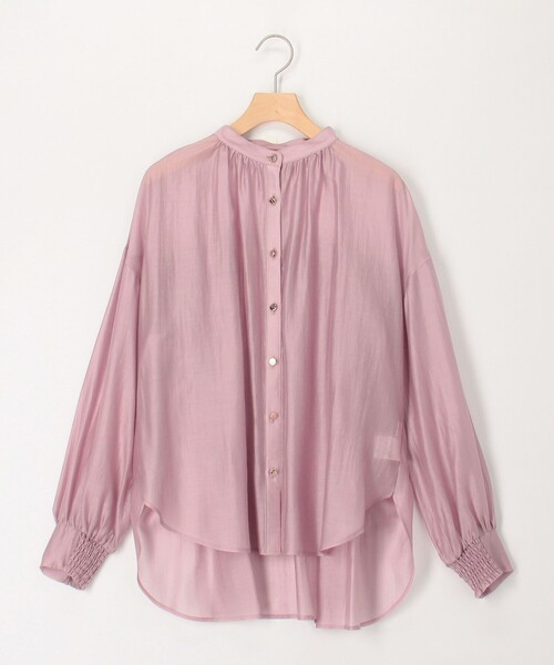 NOLLEY'S LIGHT（ノーリーズライト）の「ソフトローンバックシャーリングブラウス（シャツ/ブラウス・レディース・イエロー/カーキ/ブルー・38）」の18枚目の写真