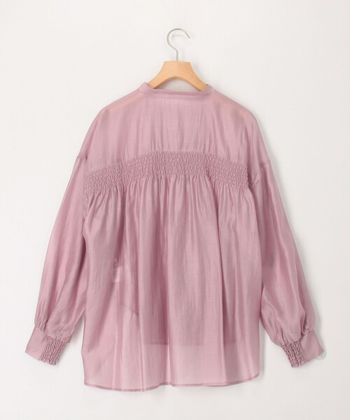 NOLLEY'S LIGHT（ノーリーズライト）の「ソフトローンバックシャーリングブラウス（シャツ/ブラウス・レディース・イエロー/カーキ/ブルー・38）」の20枚目の写真